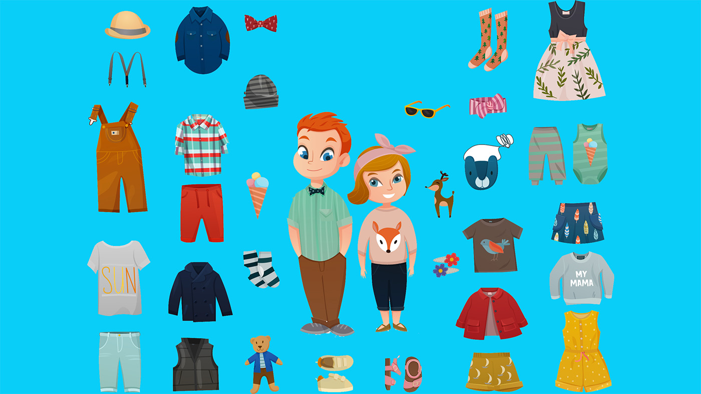 character design accessories and clothes
